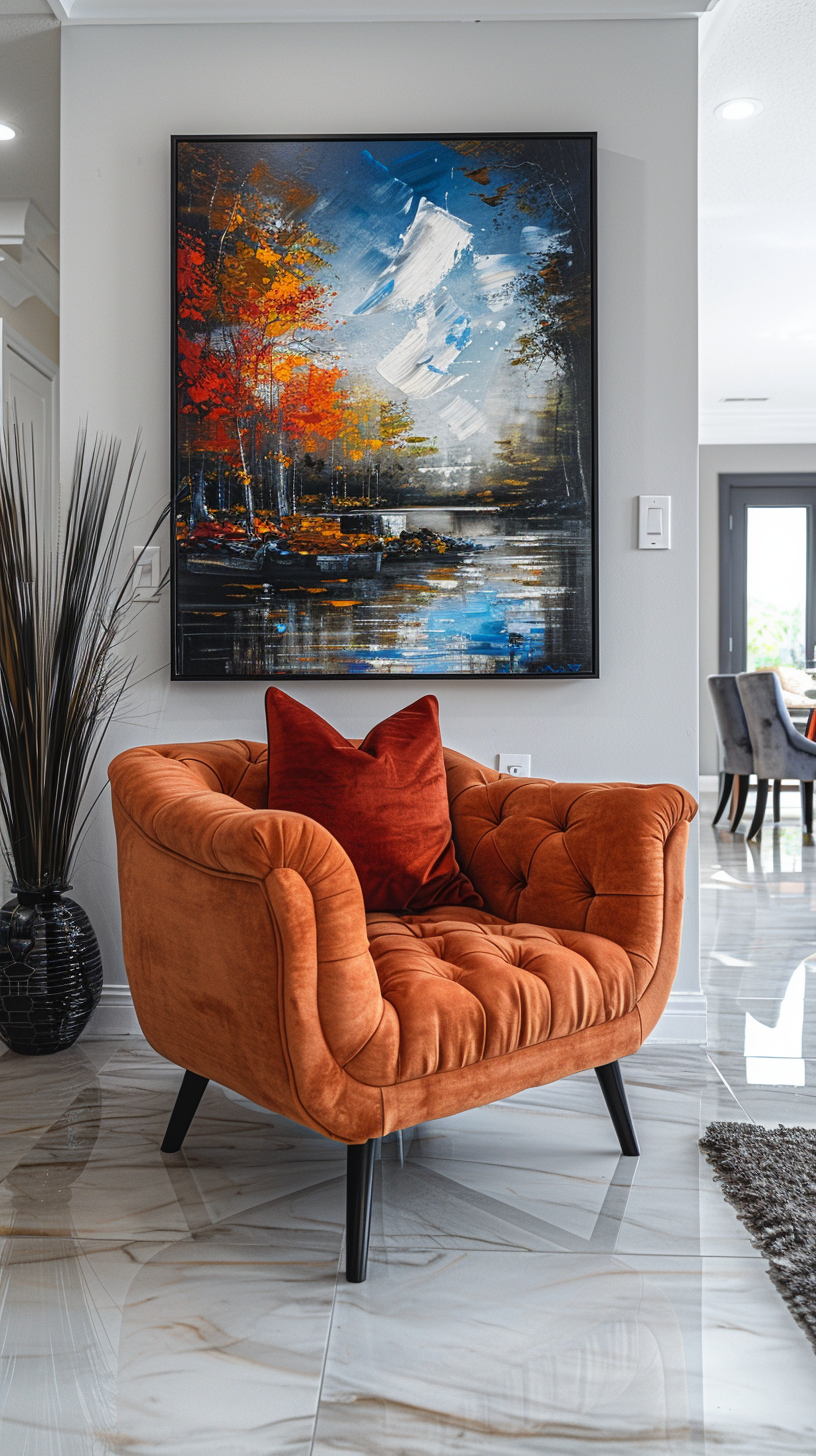 Make a Statement: Using Bold Art to Transform a Small Room